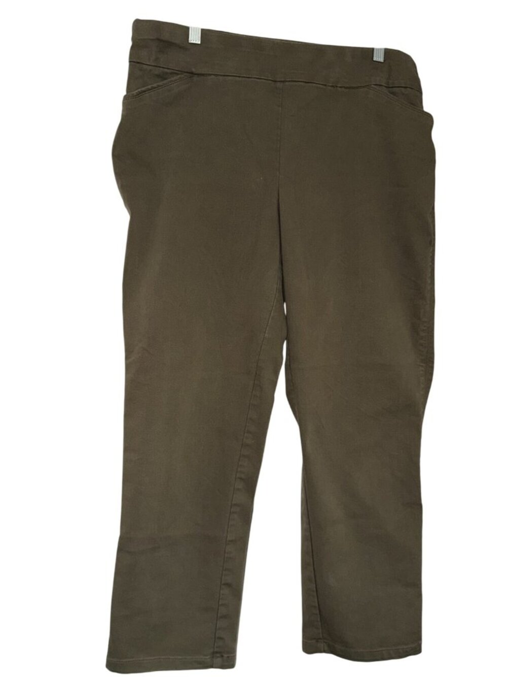 Croft & Barrow 16 Short Womens Green Stretch Pants